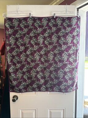 H&M Divided Purple, Gray & Black Floral Scarf